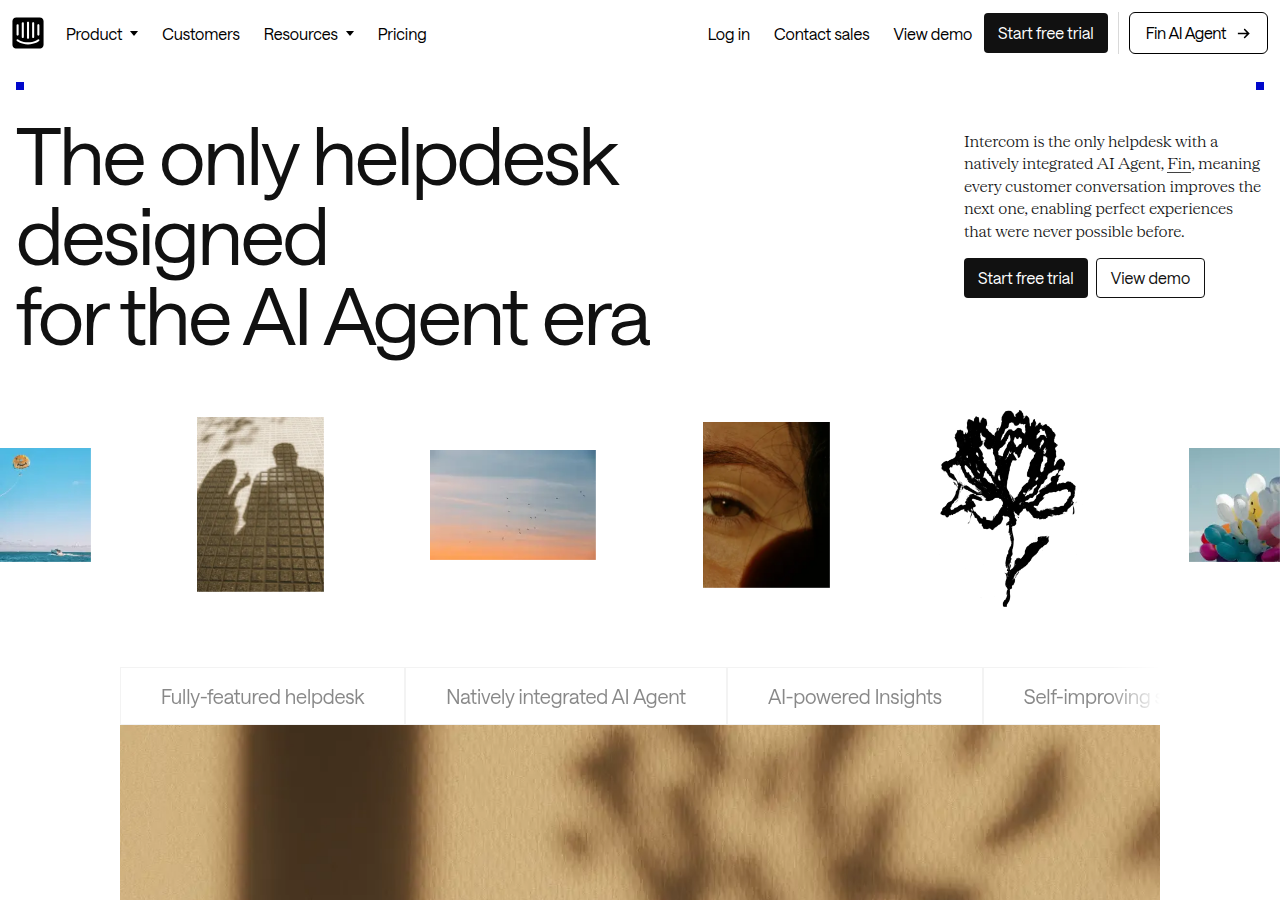 Screenshot of intercom.com