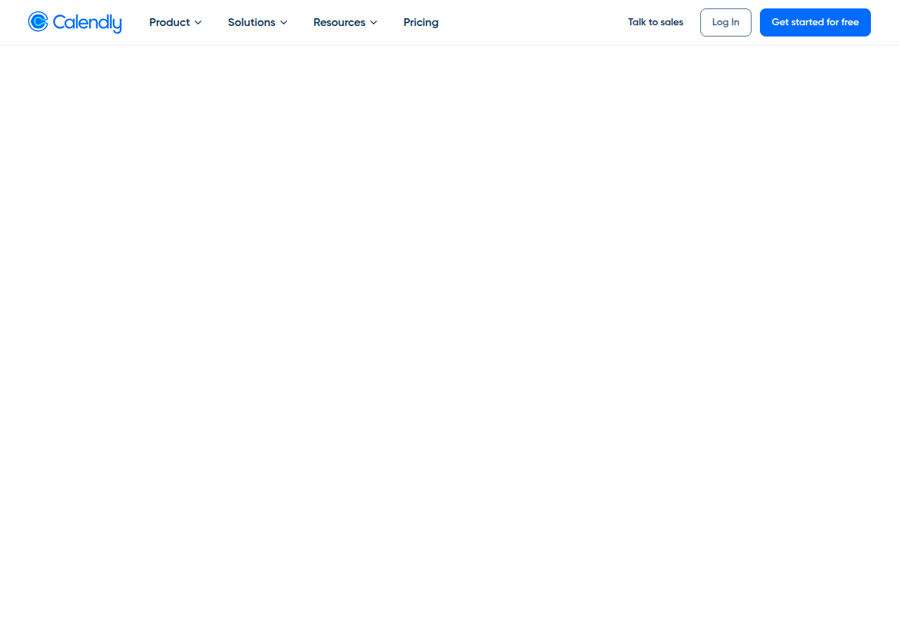 Screenshot of calendly.com