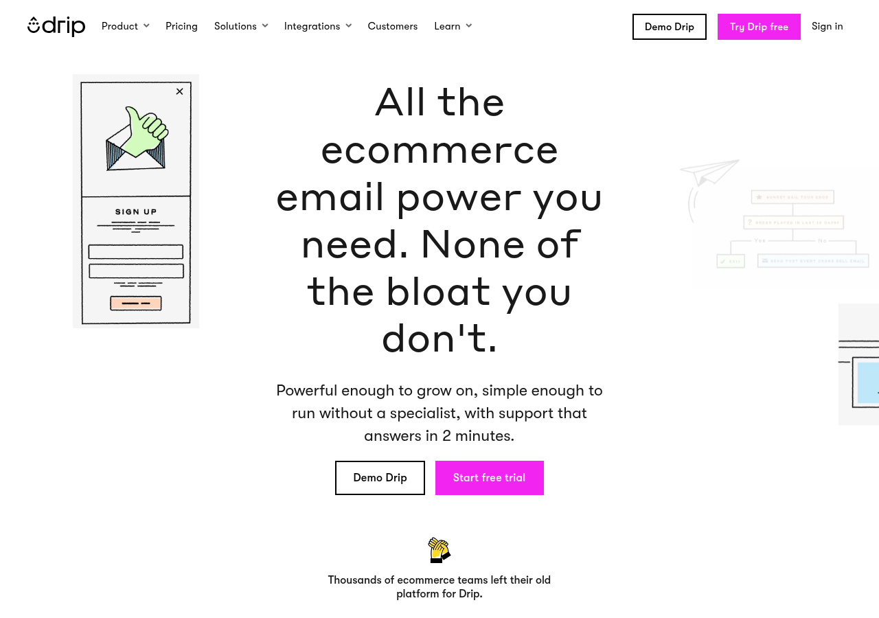 Screenshot of drip.com