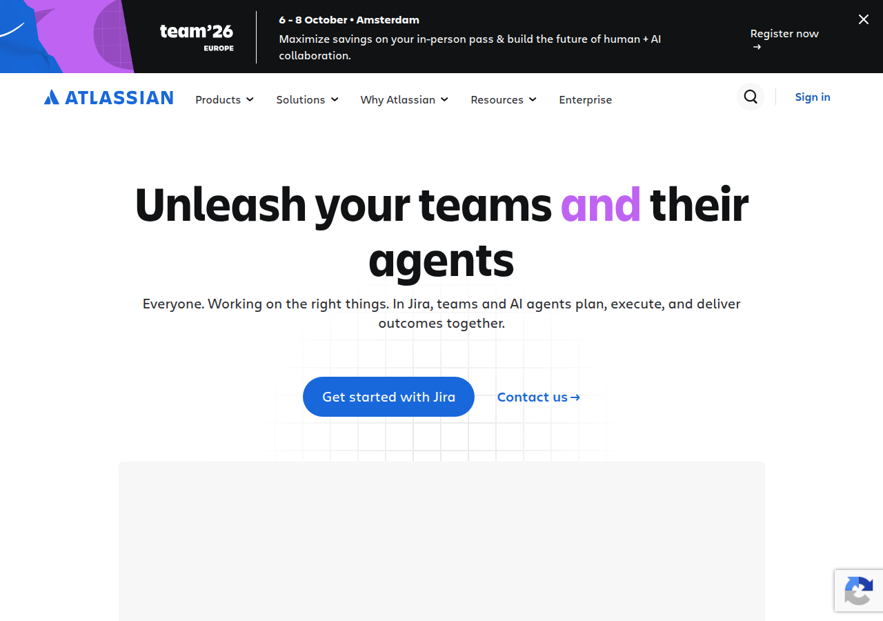 Screenshot of atlassian.com
