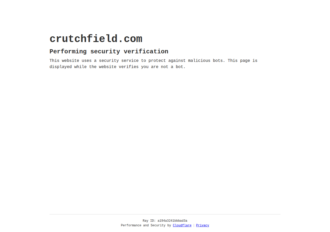 Screenshot of crutchfield.com