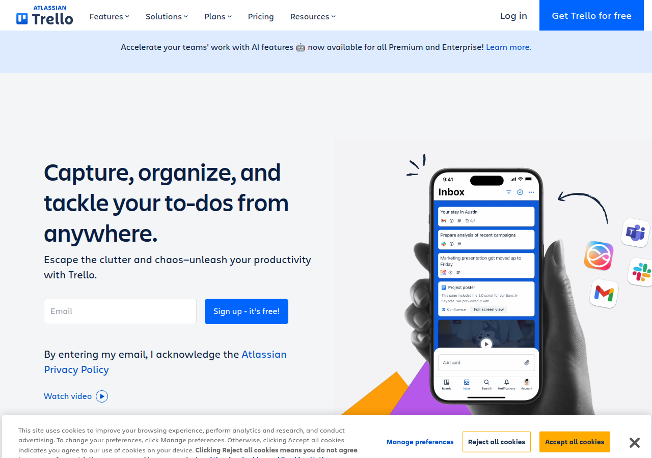 Screenshot of trello.com