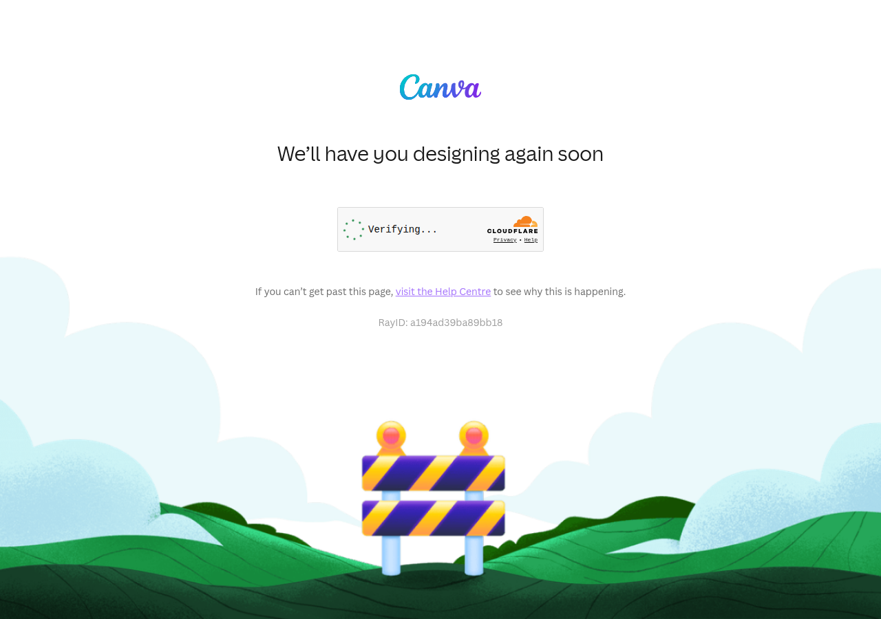 Screenshot of canva.com