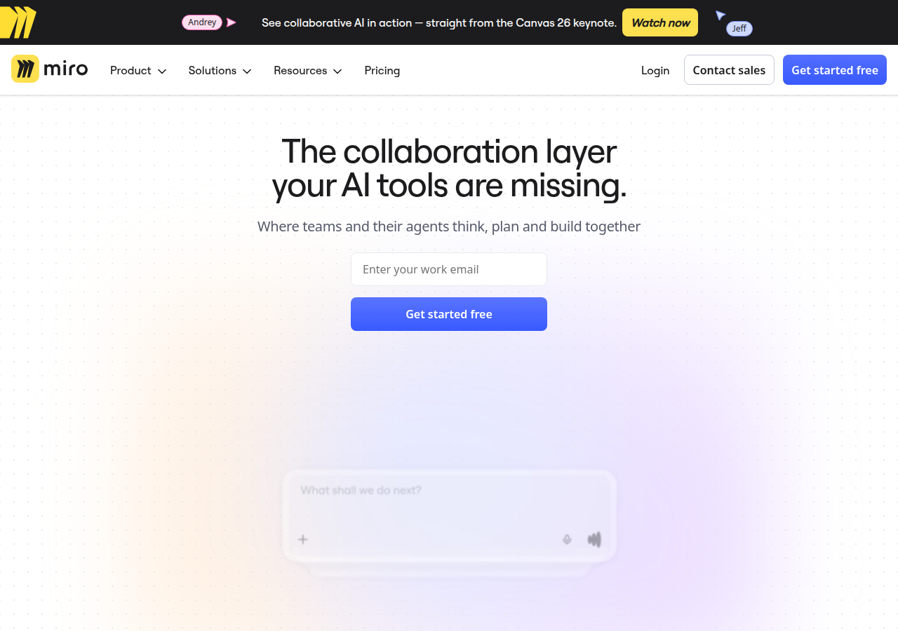 Screenshot of miro.com