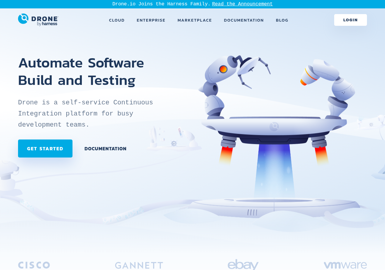 Screenshot of drone.io