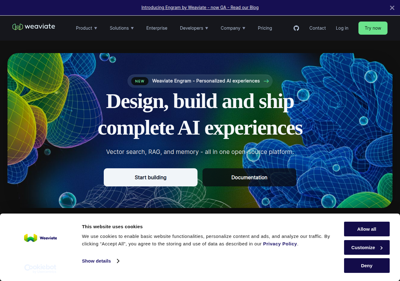 Screenshot of weaviate.io