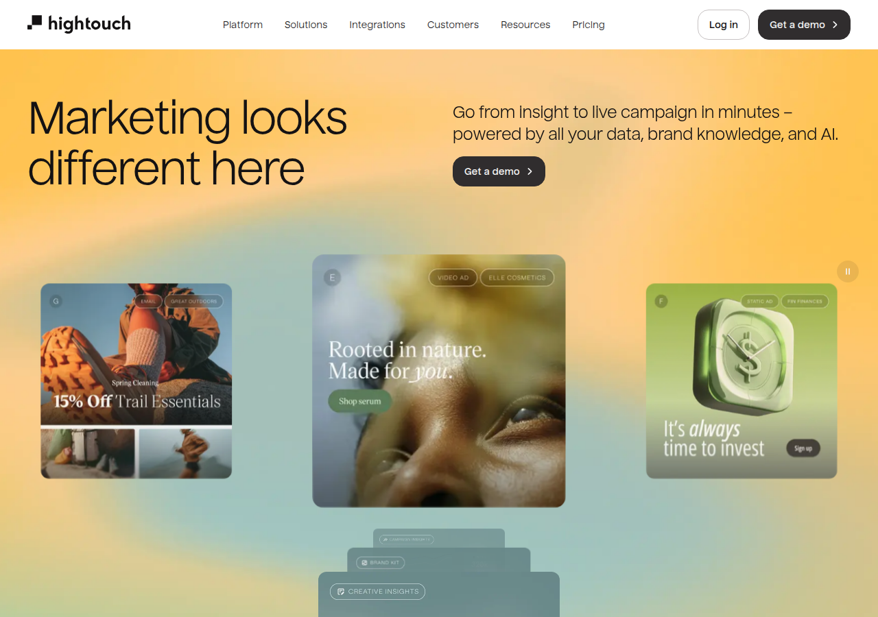 Screenshot of hightouch.com