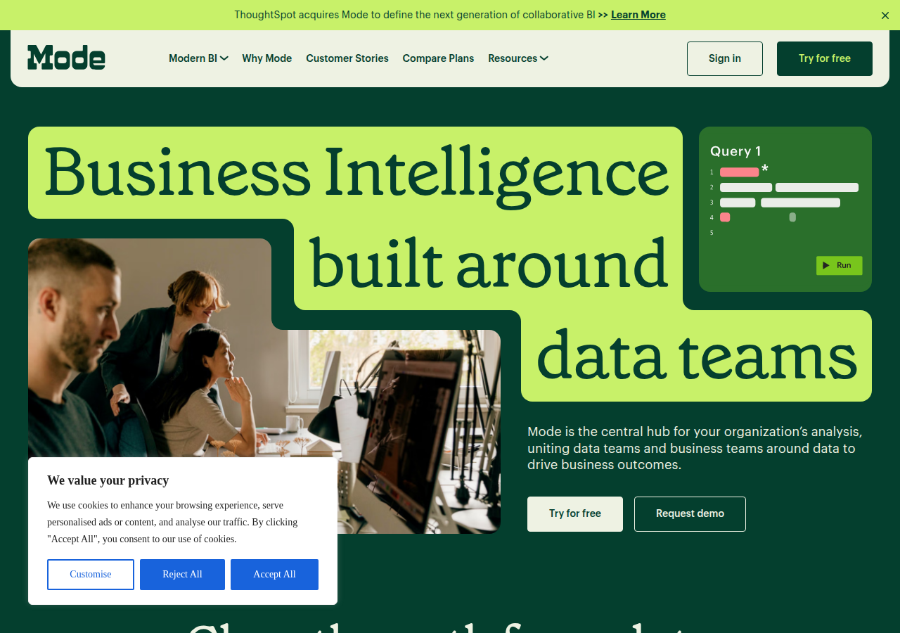 Screenshot of mode.com