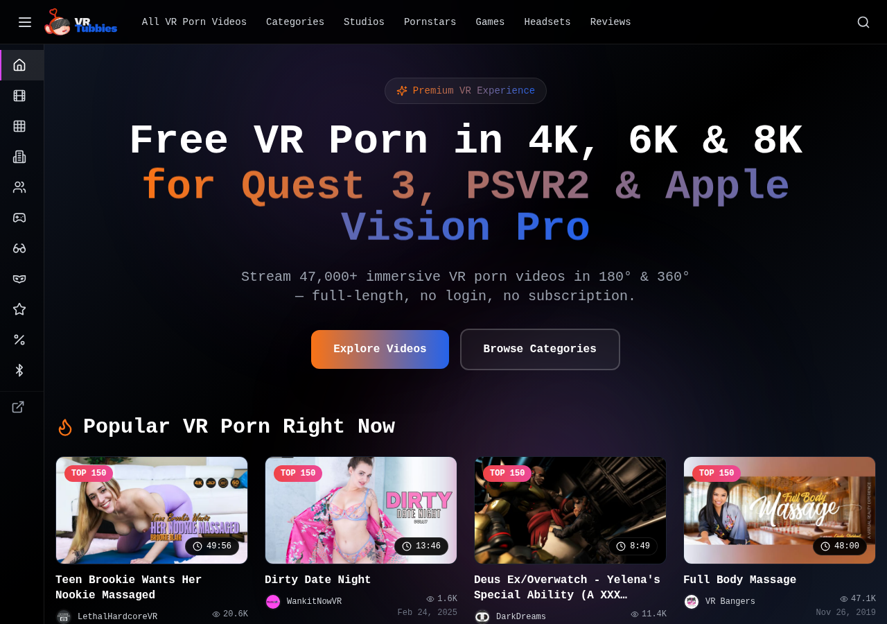 Screenshot of vrtubbies.com