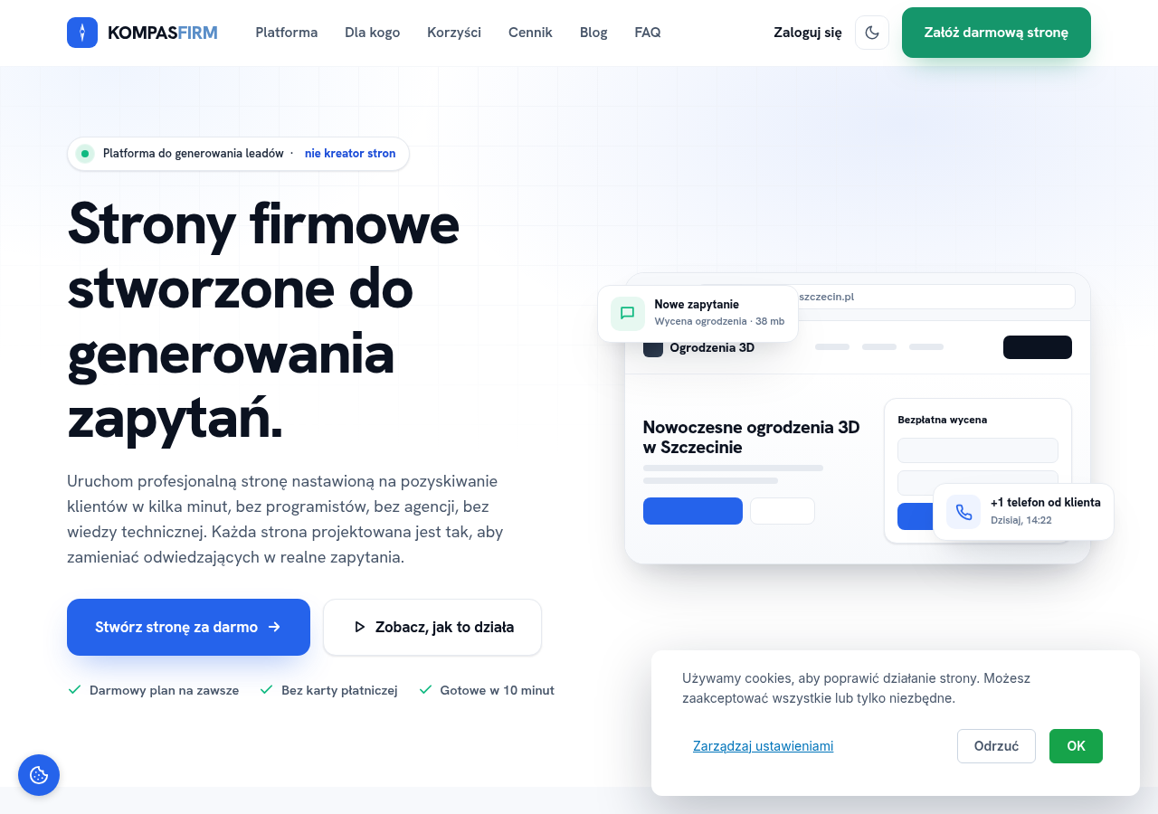Screenshot of kompasfirm.pl