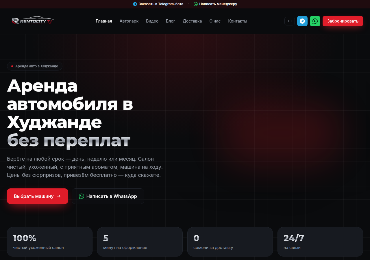 Screenshot of rentocity.tj