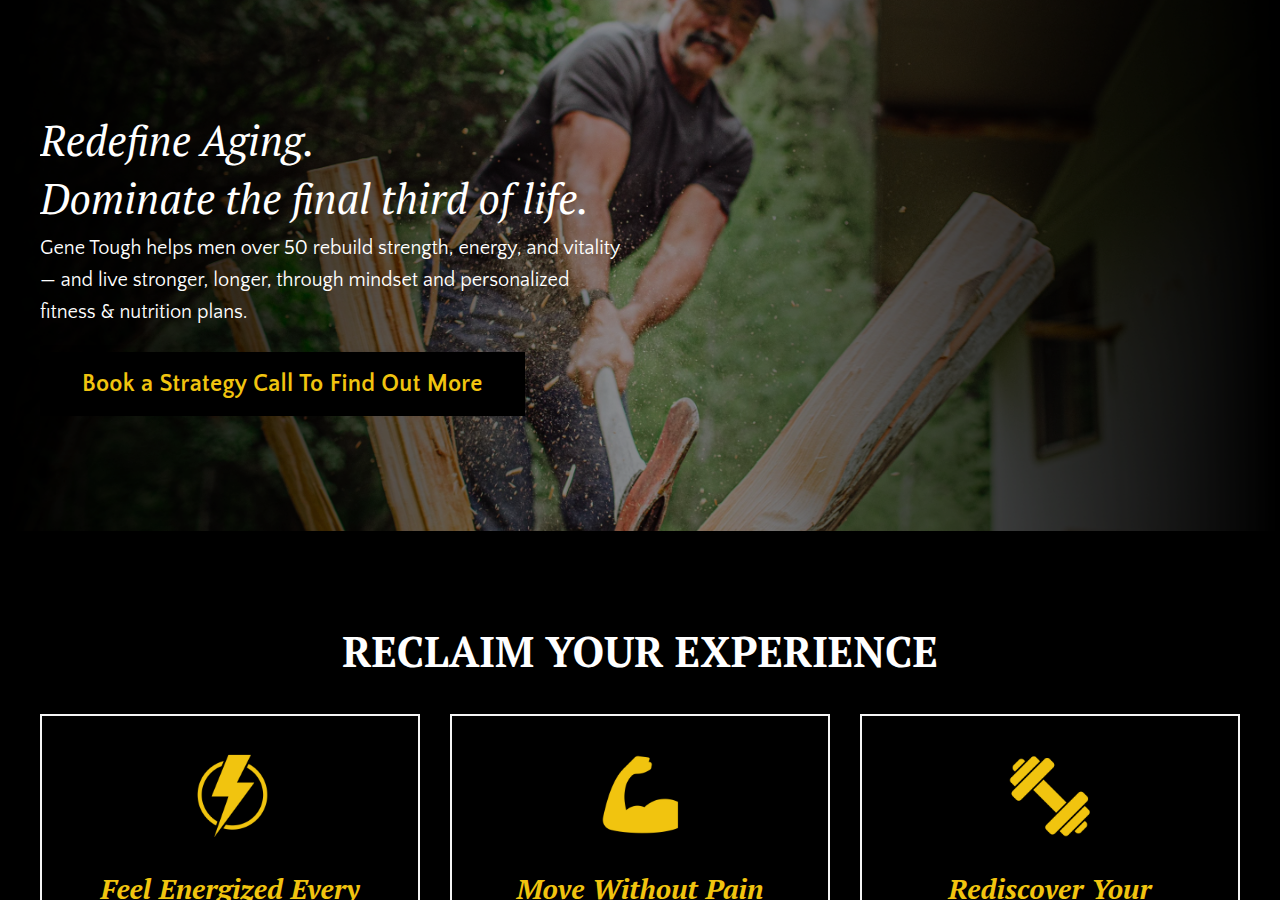 Screenshot of genetough.com