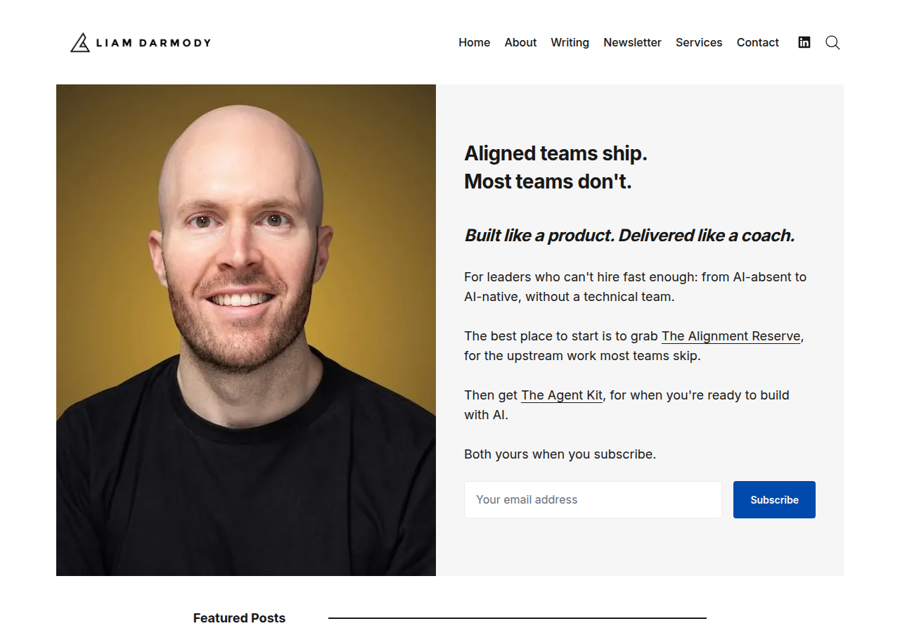 Screenshot of liamdarmody.com