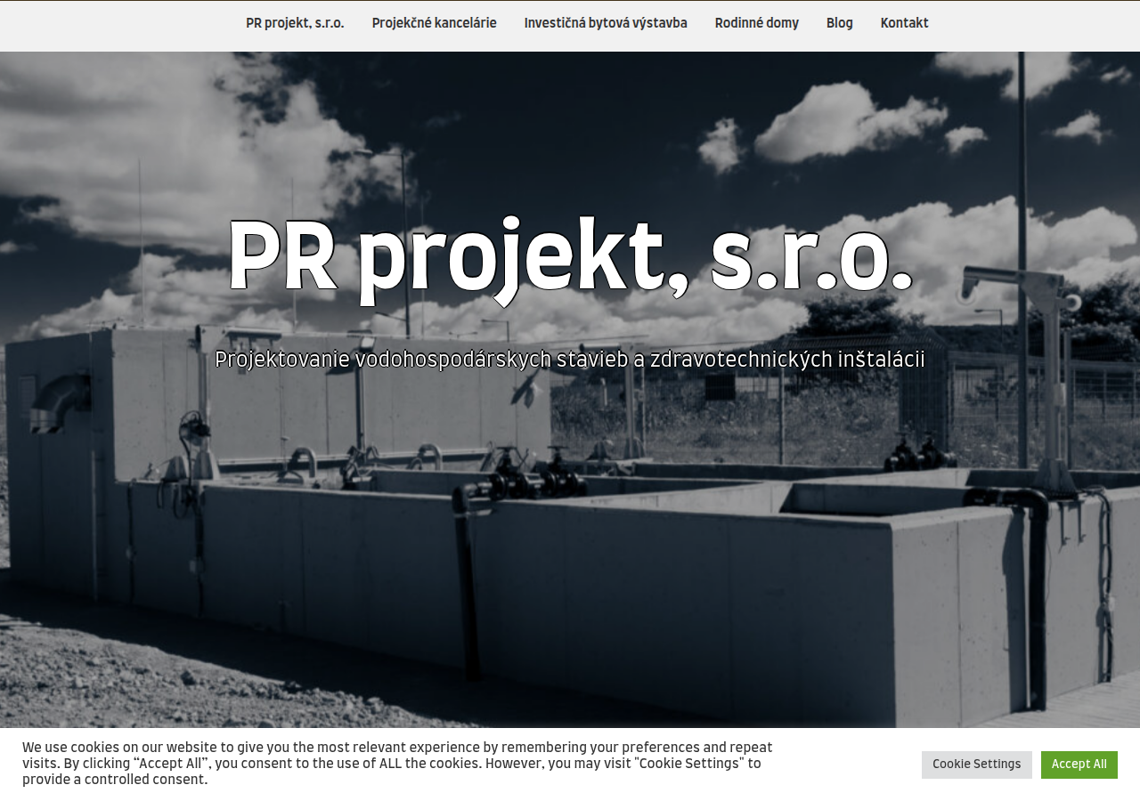 Screenshot of prprojekt.sk