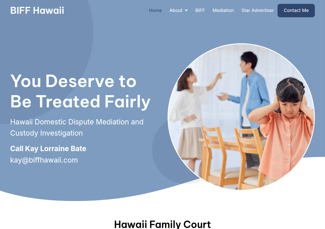 Screenshot of biffhawaii.com