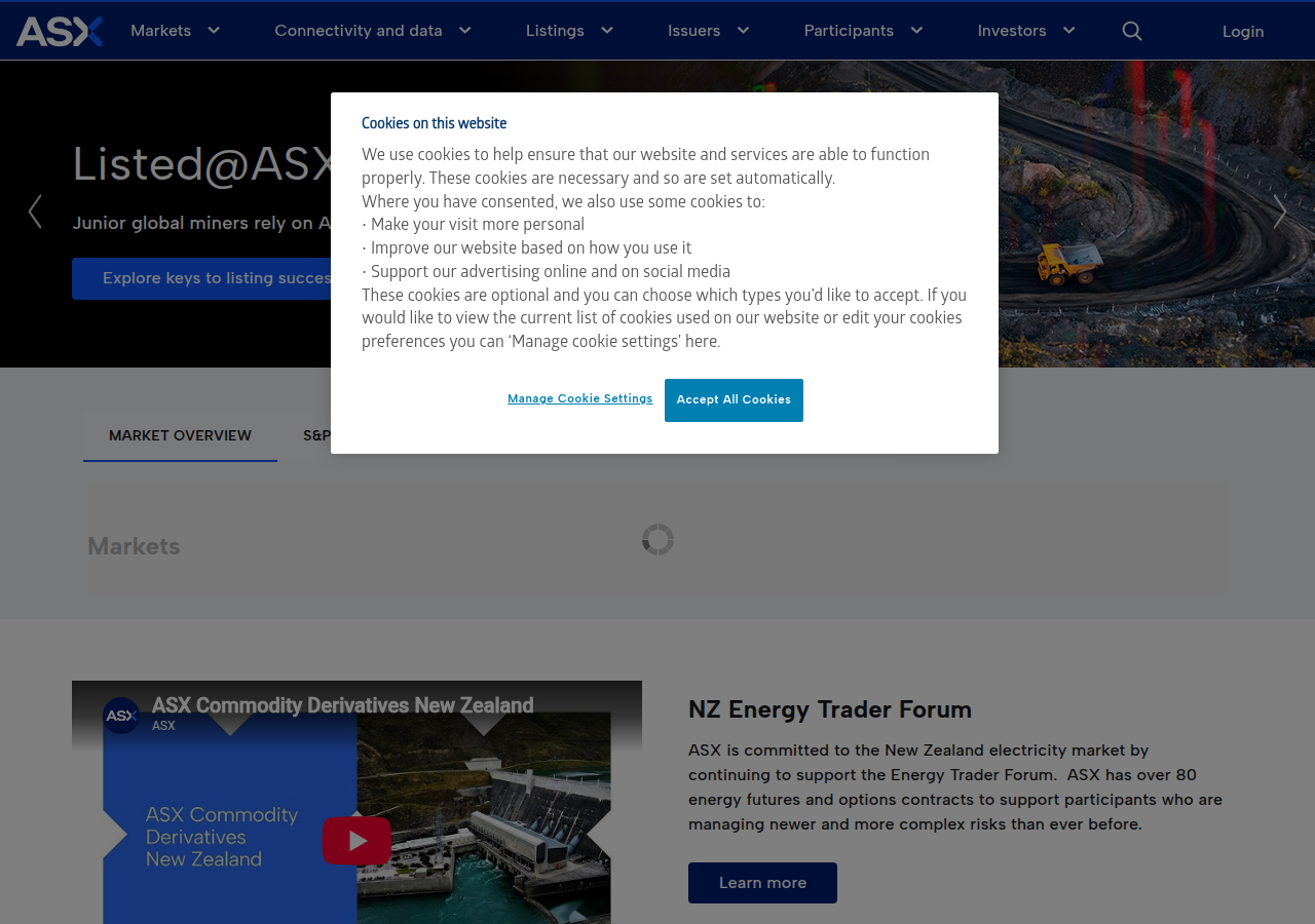 Screenshot of asx.com.au