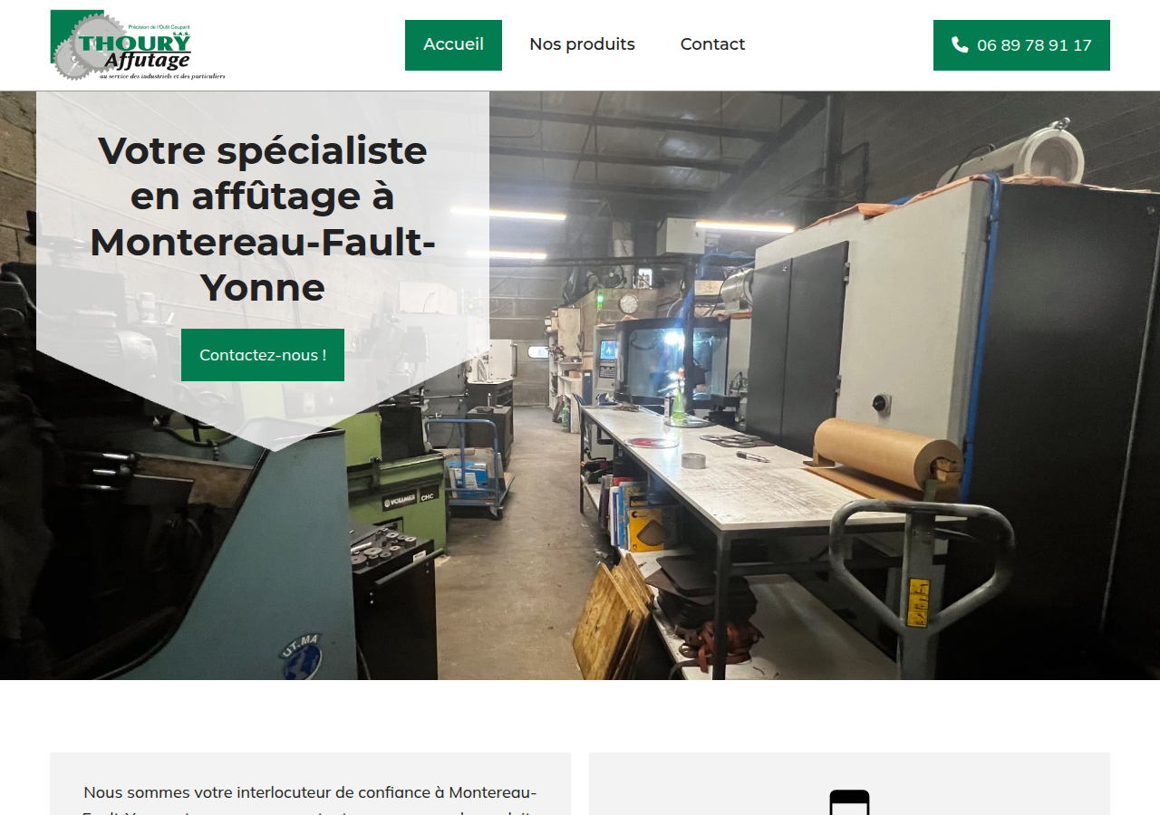Screenshot of thoury-affutage.fr