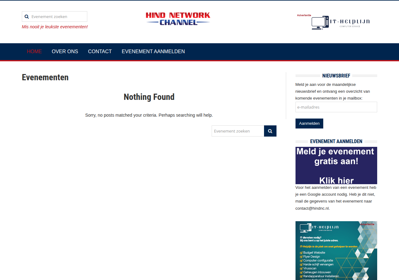 Screenshot of hindnc.nl