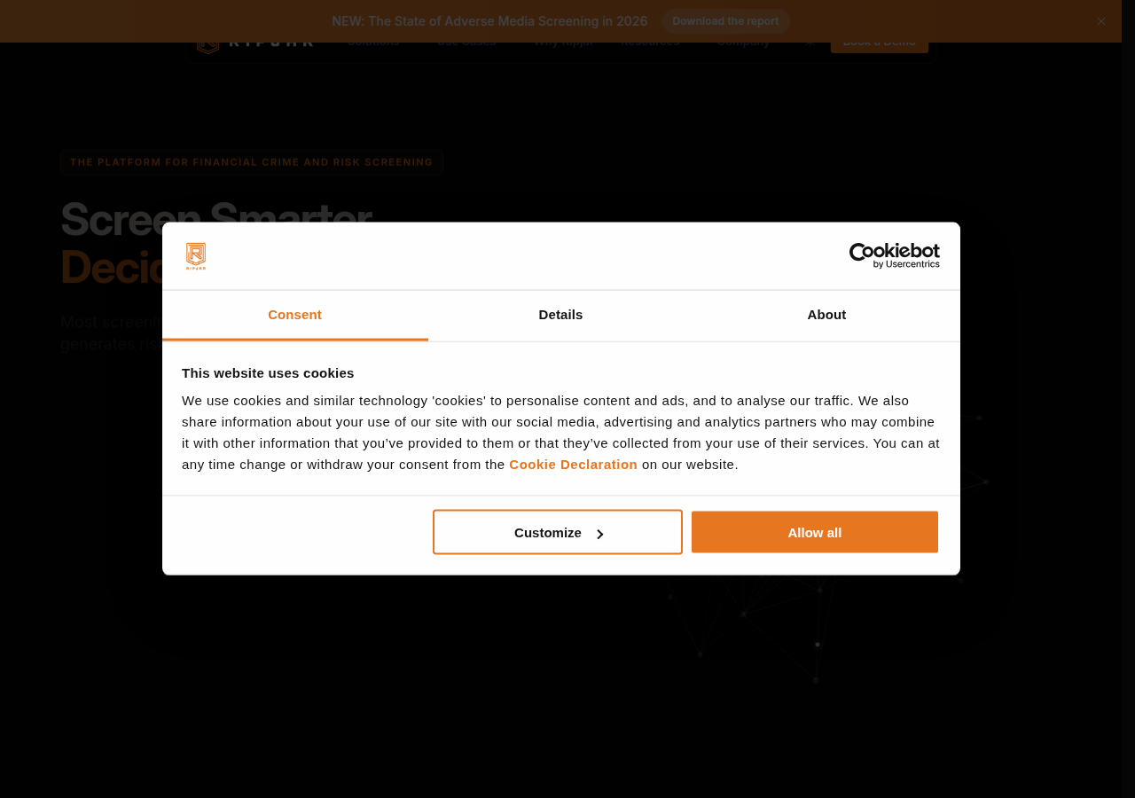 Screenshot of ripjar.com