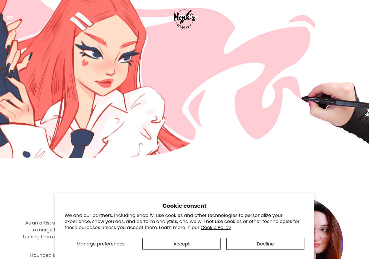 Screenshot of monnsatelier.com