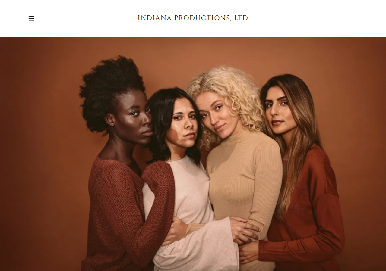 Screenshot of indianaproductions.com