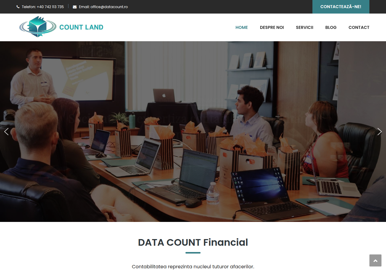 Screenshot of datacount.ro