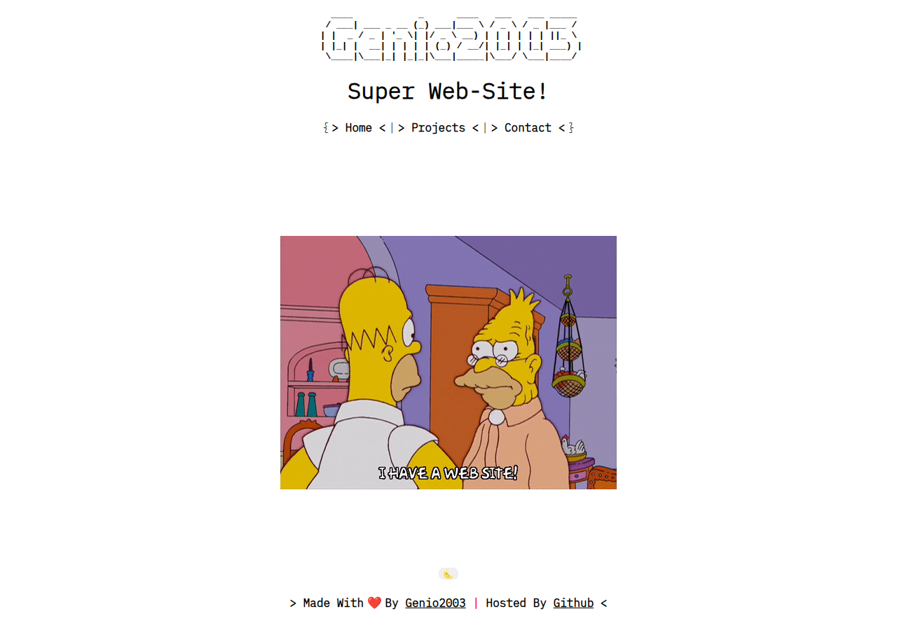 Screenshot of genio2003.tk