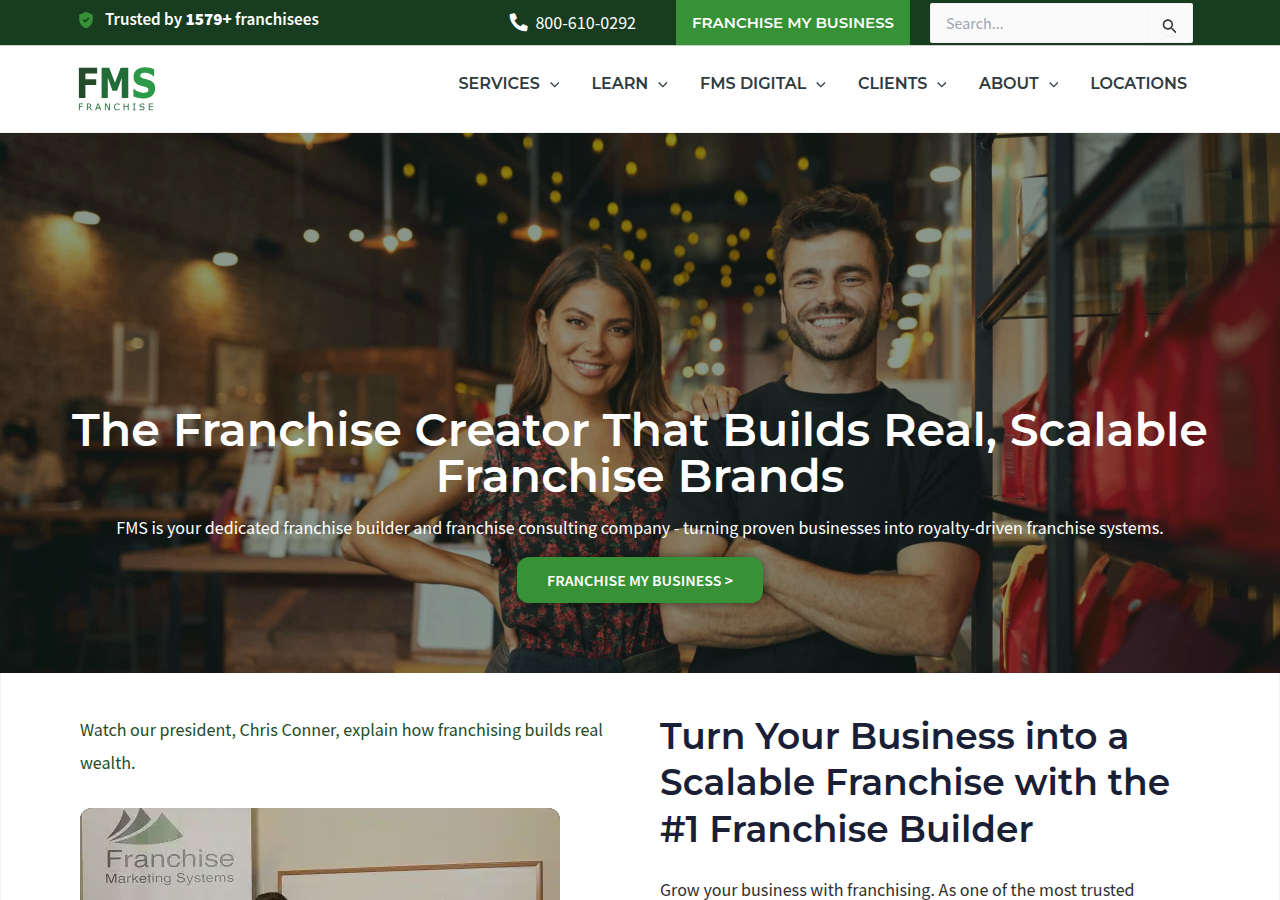 Screenshot of fmsfranchise.com