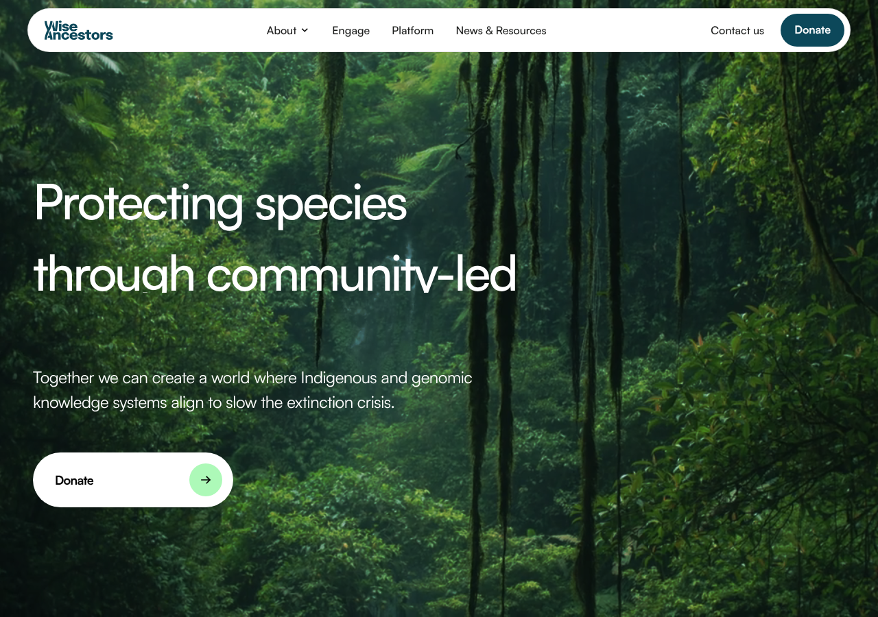 Screenshot of wiseancestors.org