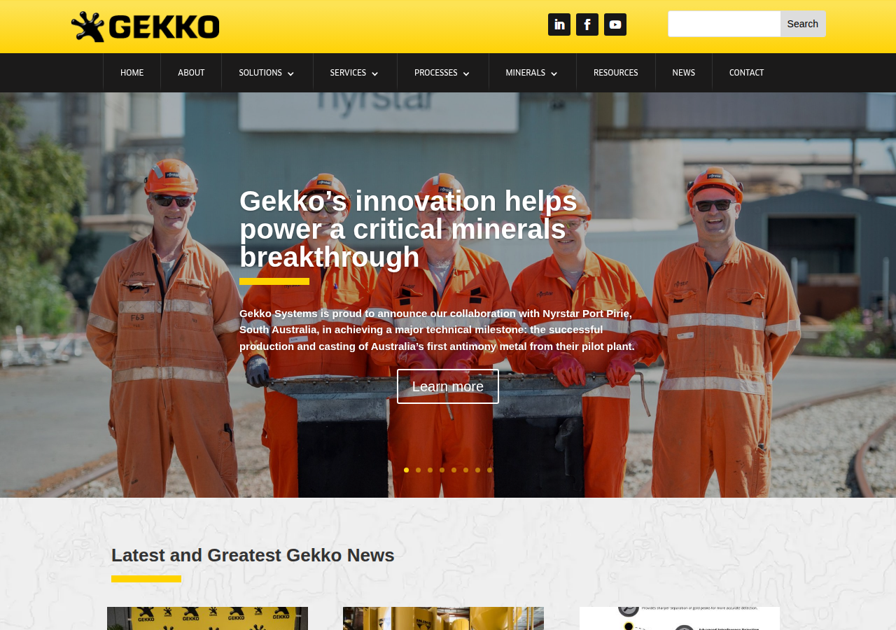 Screenshot of gekkos.com