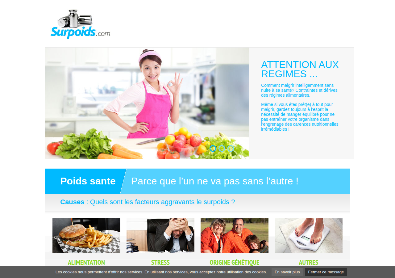Screenshot of surpoids.com