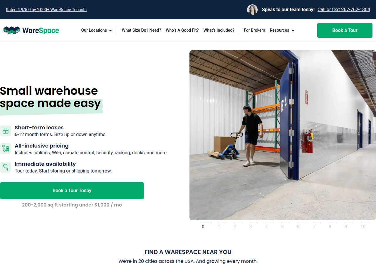 Screenshot of warespace.com