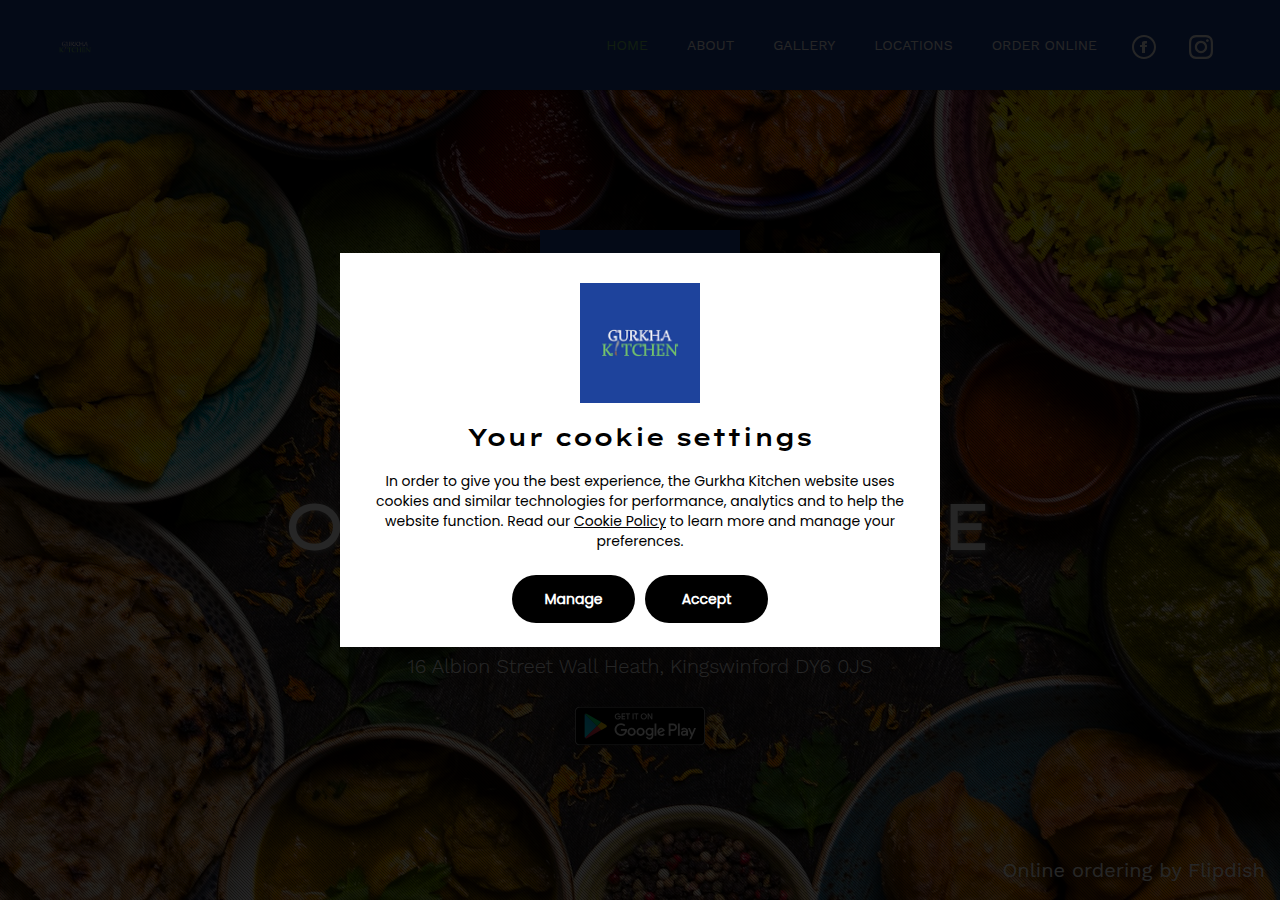 Screenshot of gurkhakitchenwallheath.co.uk