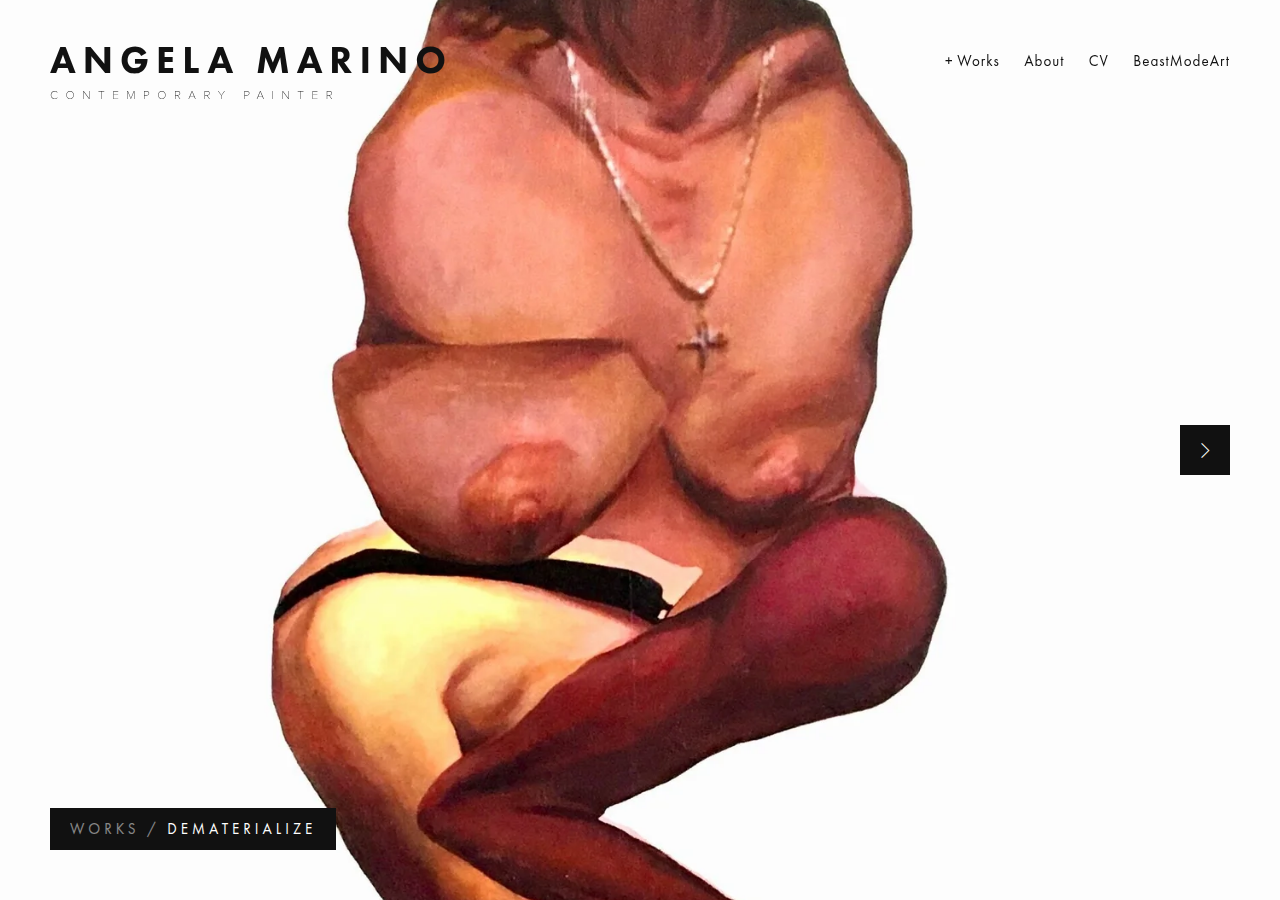 Screenshot of angelamarinoartist.com