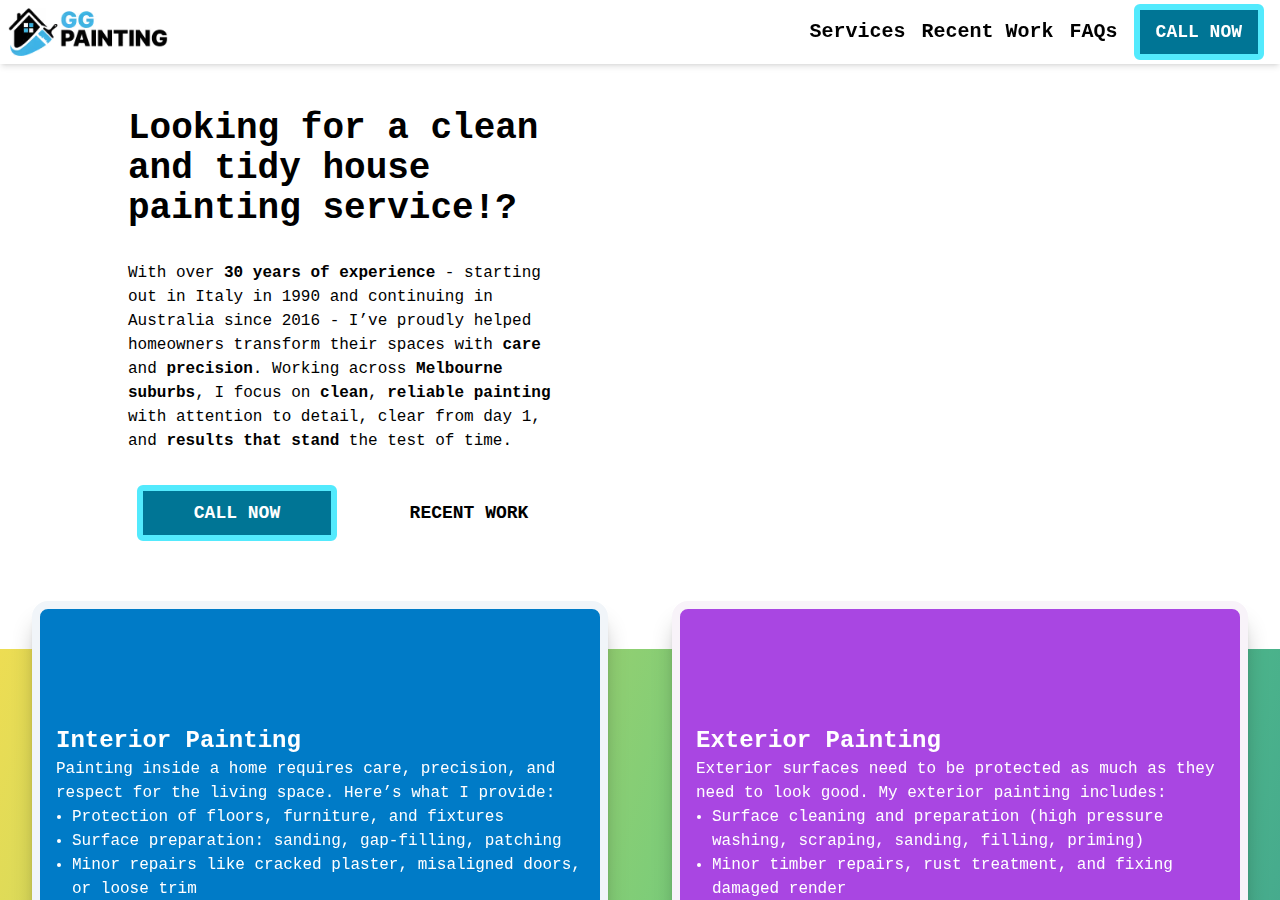 Screenshot of ggpainting.com.au