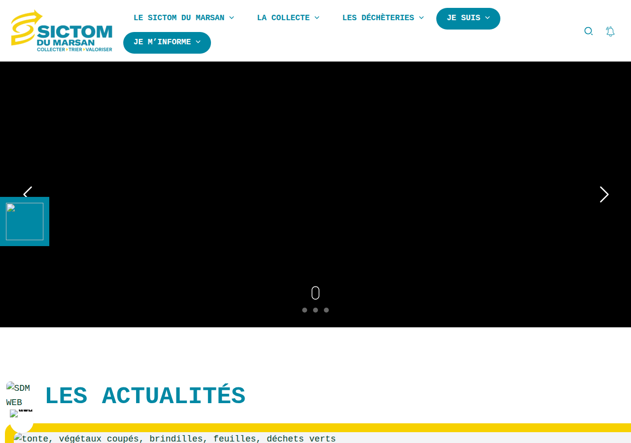 Screenshot of sictomdumarsan.fr