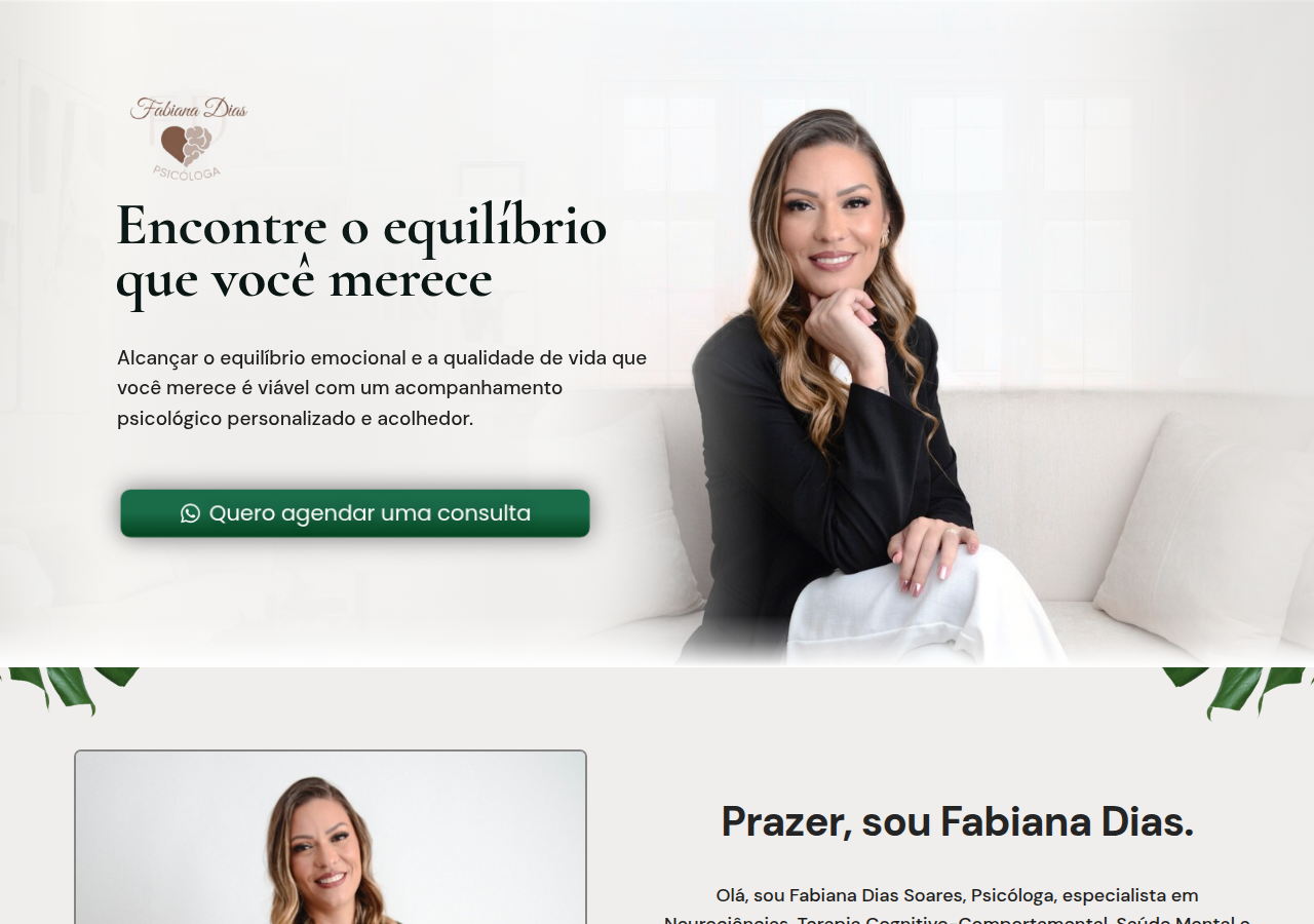 Screenshot of fabianadiassoares.com.br