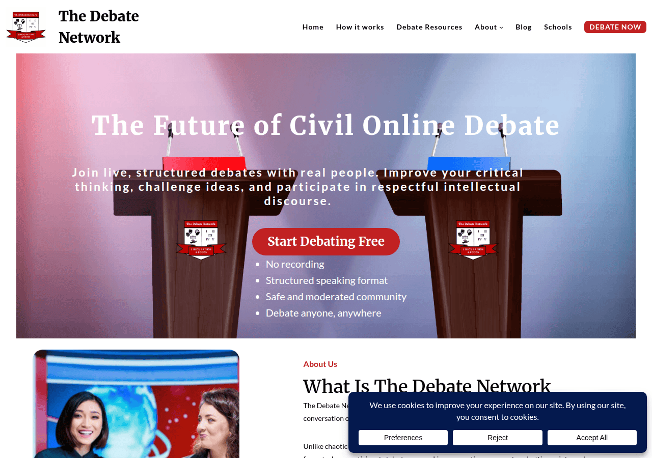Screenshot of thedebatenetwork.com