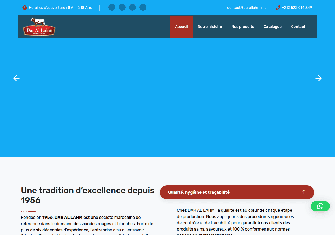 Screenshot of darallahm.ma