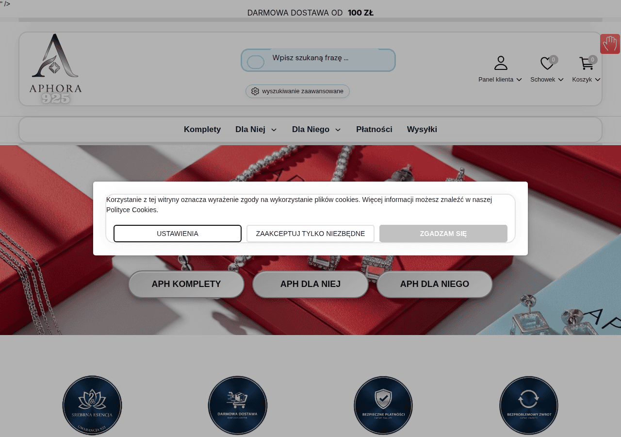 Screenshot of aphora-srebrne.pl