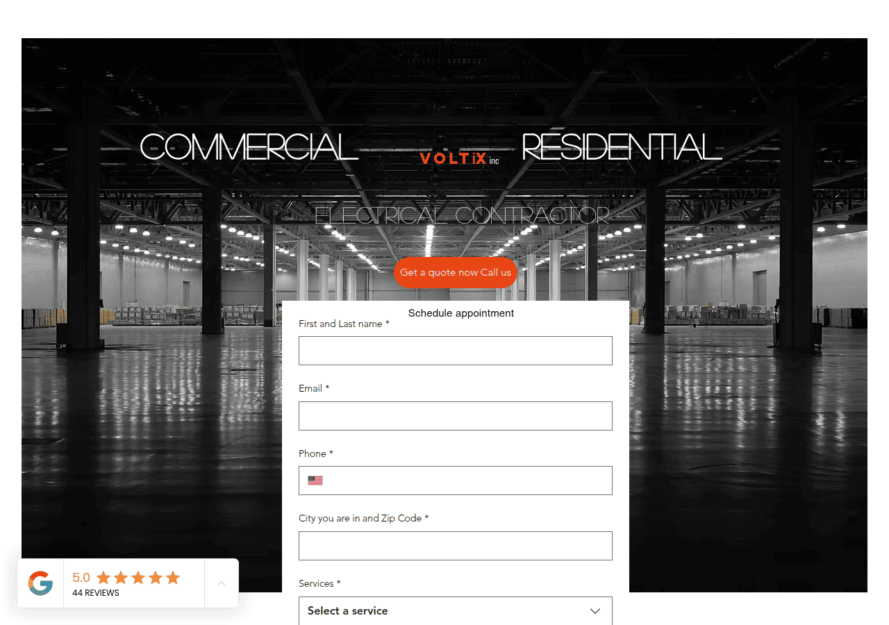 Screenshot of voltix.com