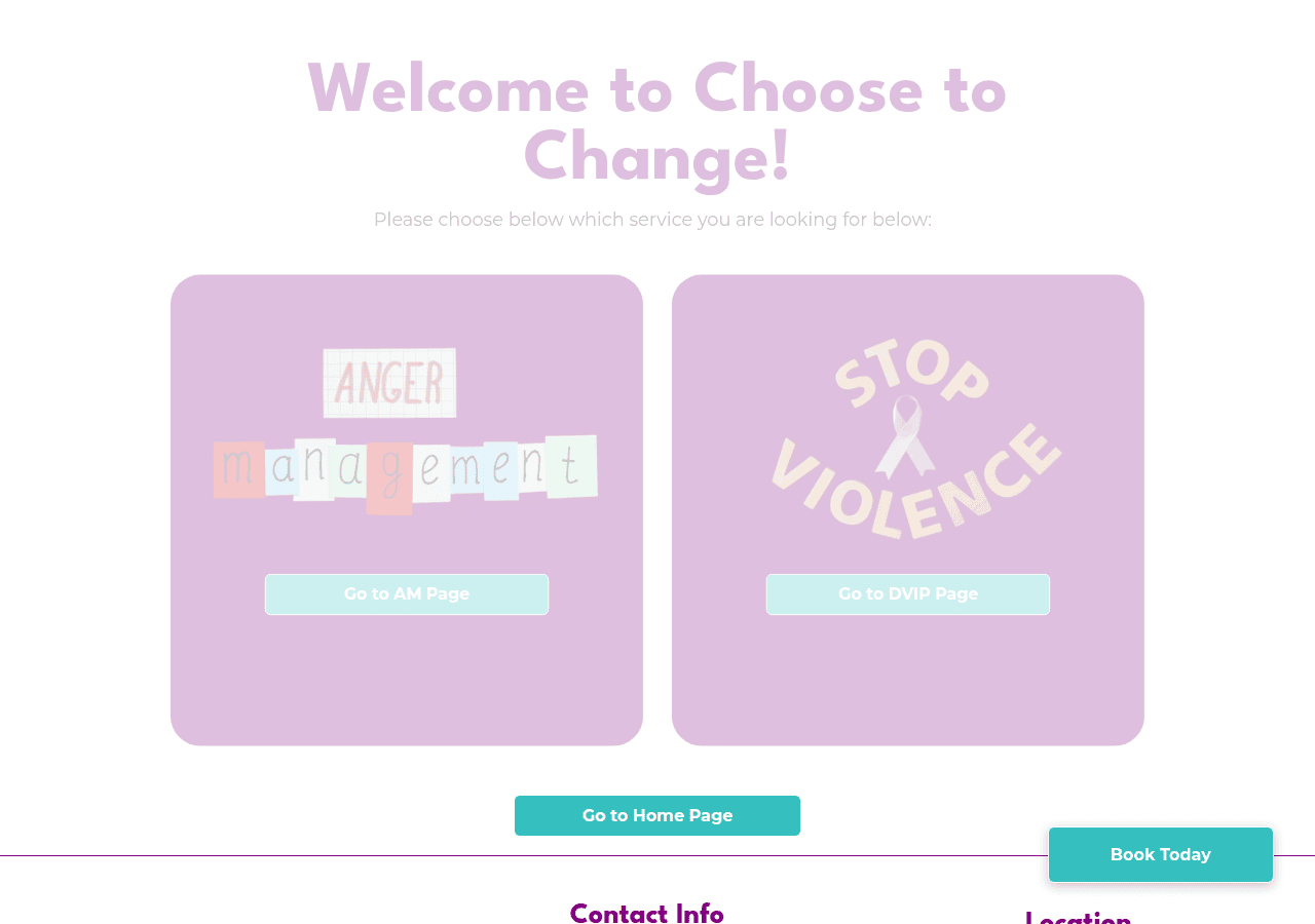Screenshot of choosing2change.org