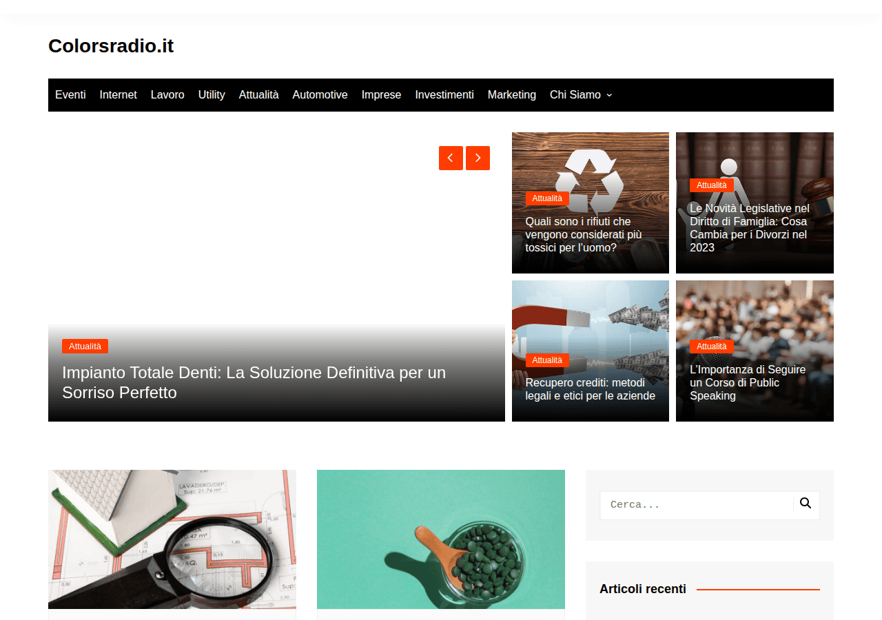 Screenshot of colorsradio.it