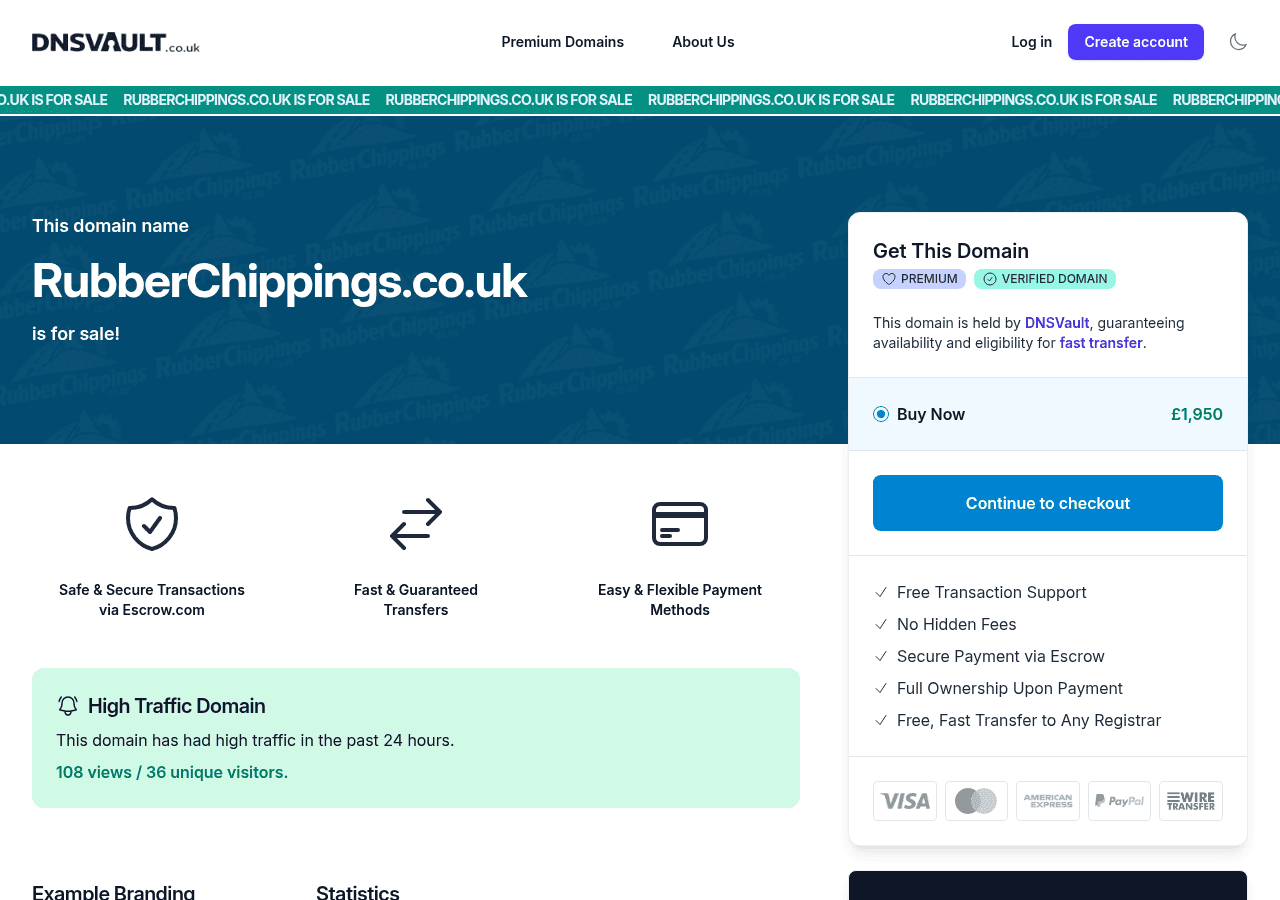 Screenshot of dnsvault.co.uk