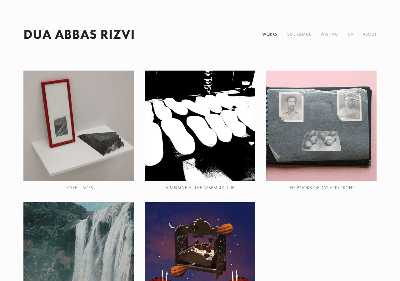 Screenshot of duaabbasrizvi.com