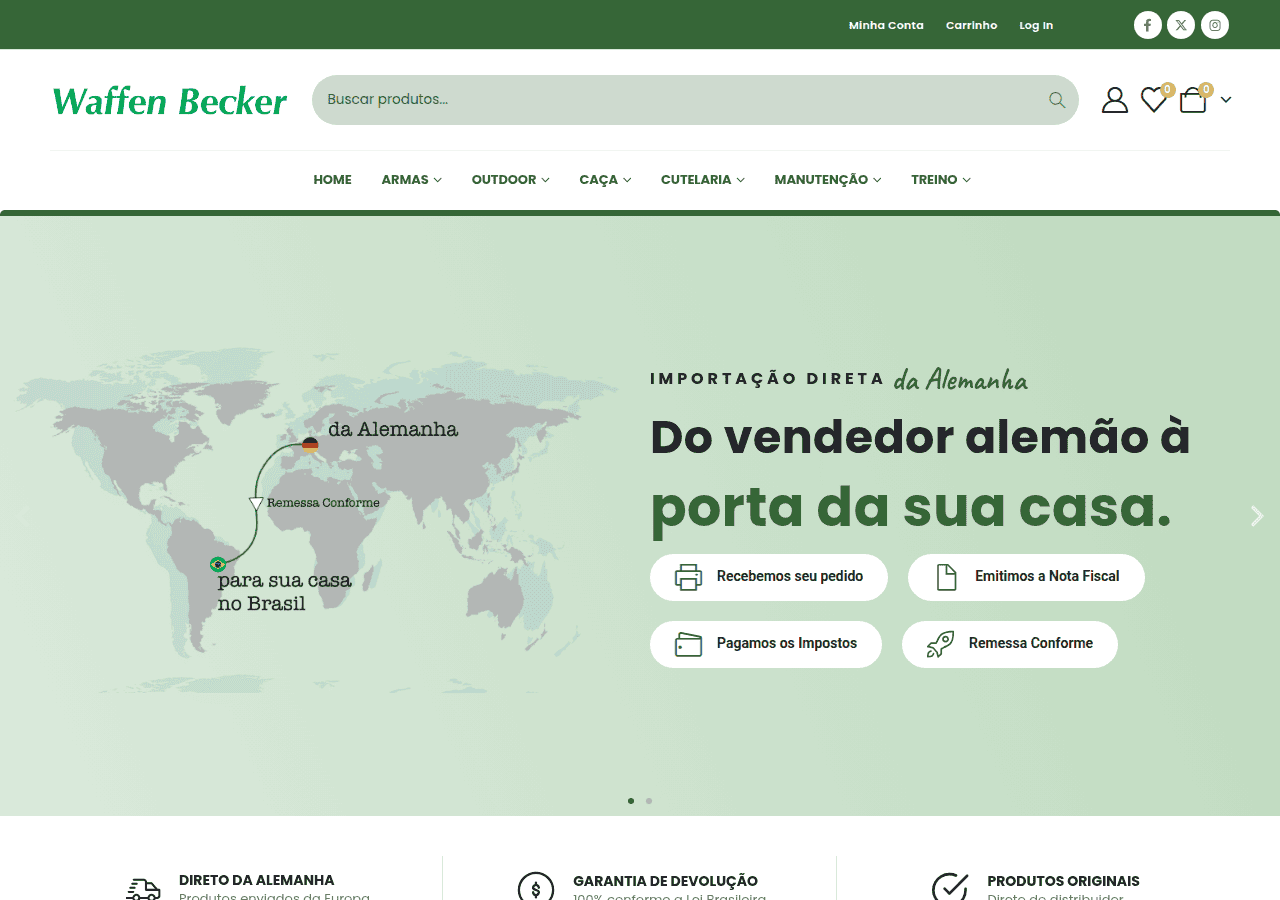 Screenshot of kiehberg.com.br