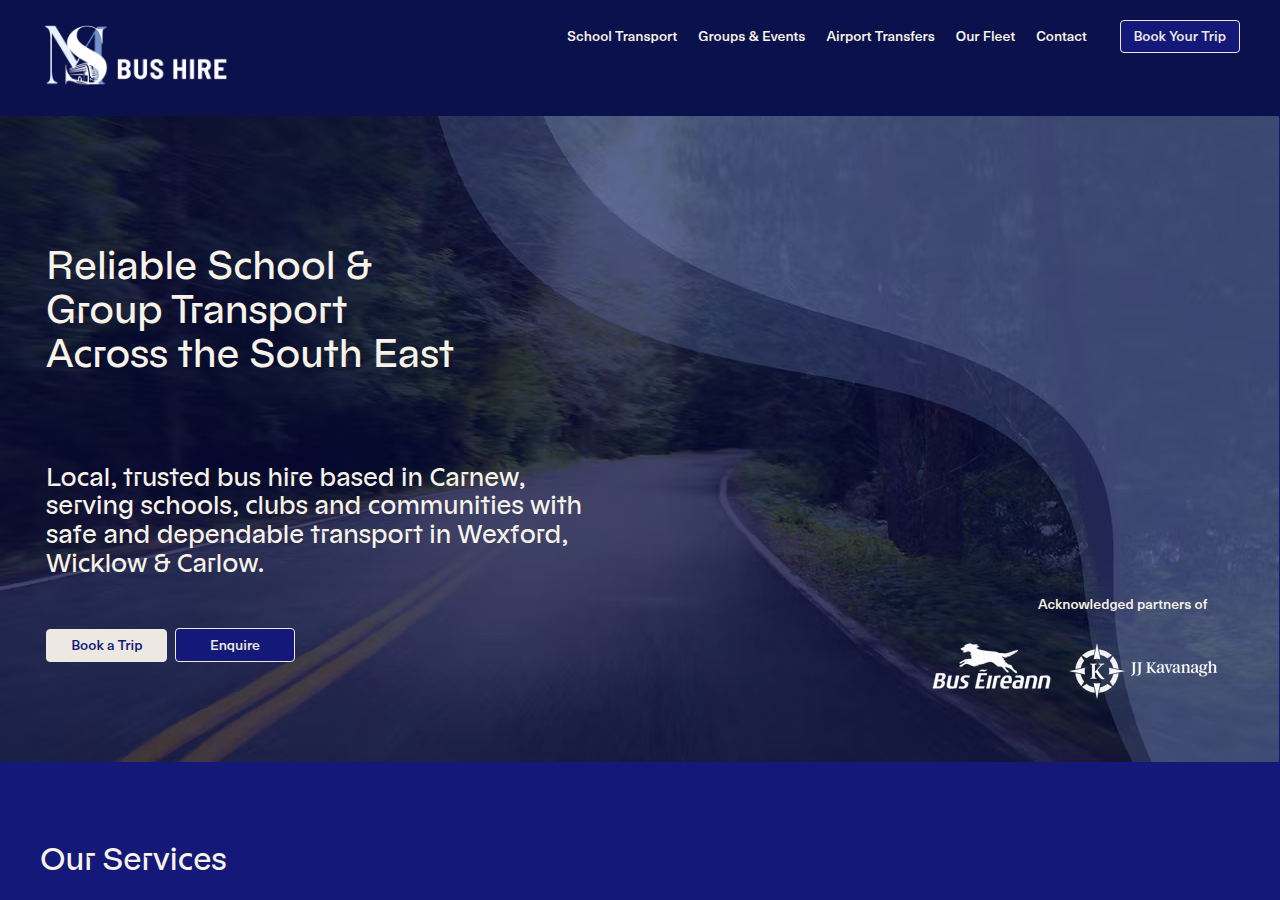 Screenshot of msbushire.com
