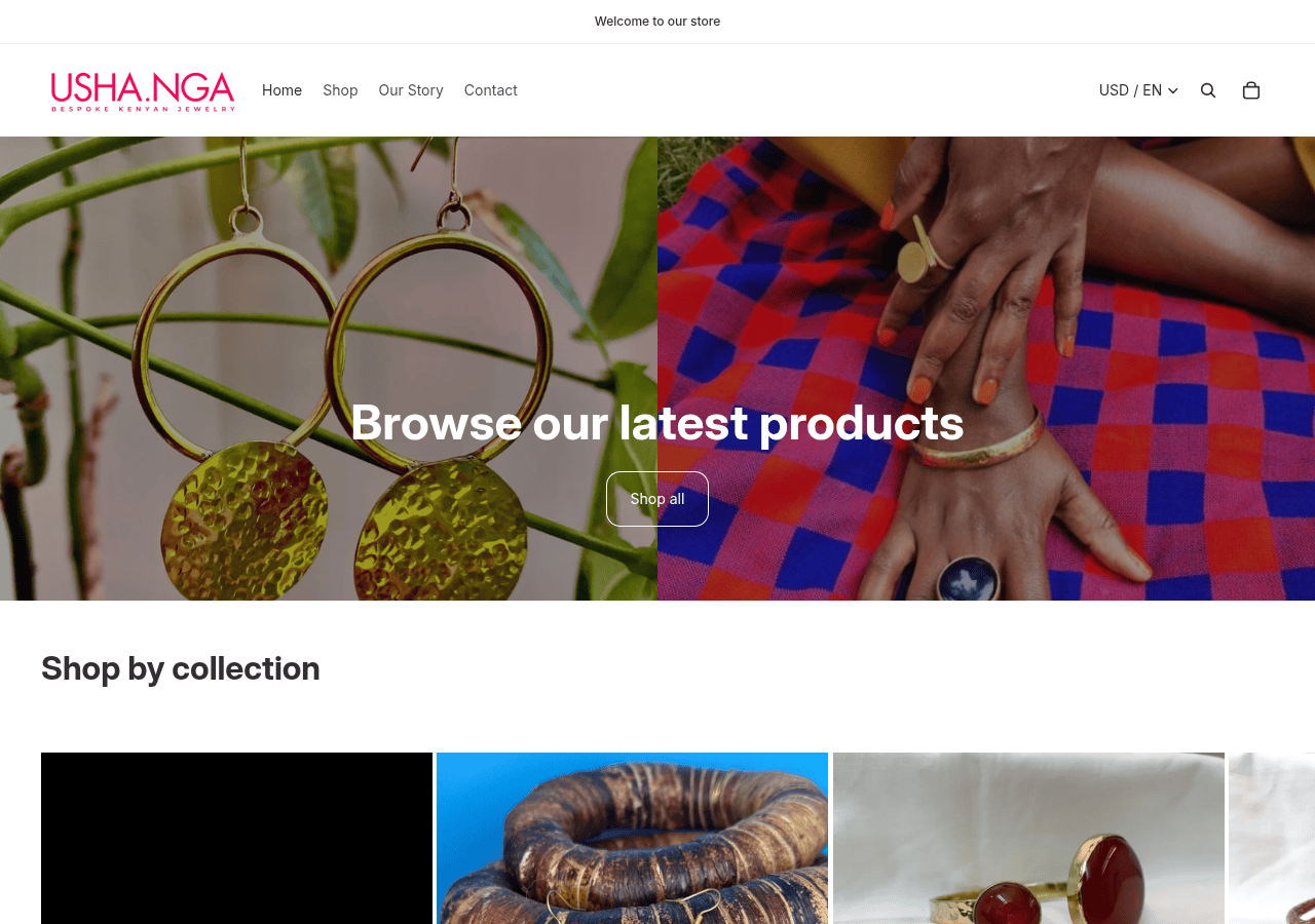 Screenshot of ushanga.net