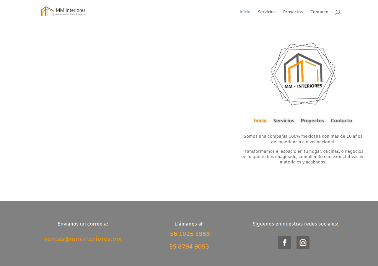 Screenshot of mminteriores.mx