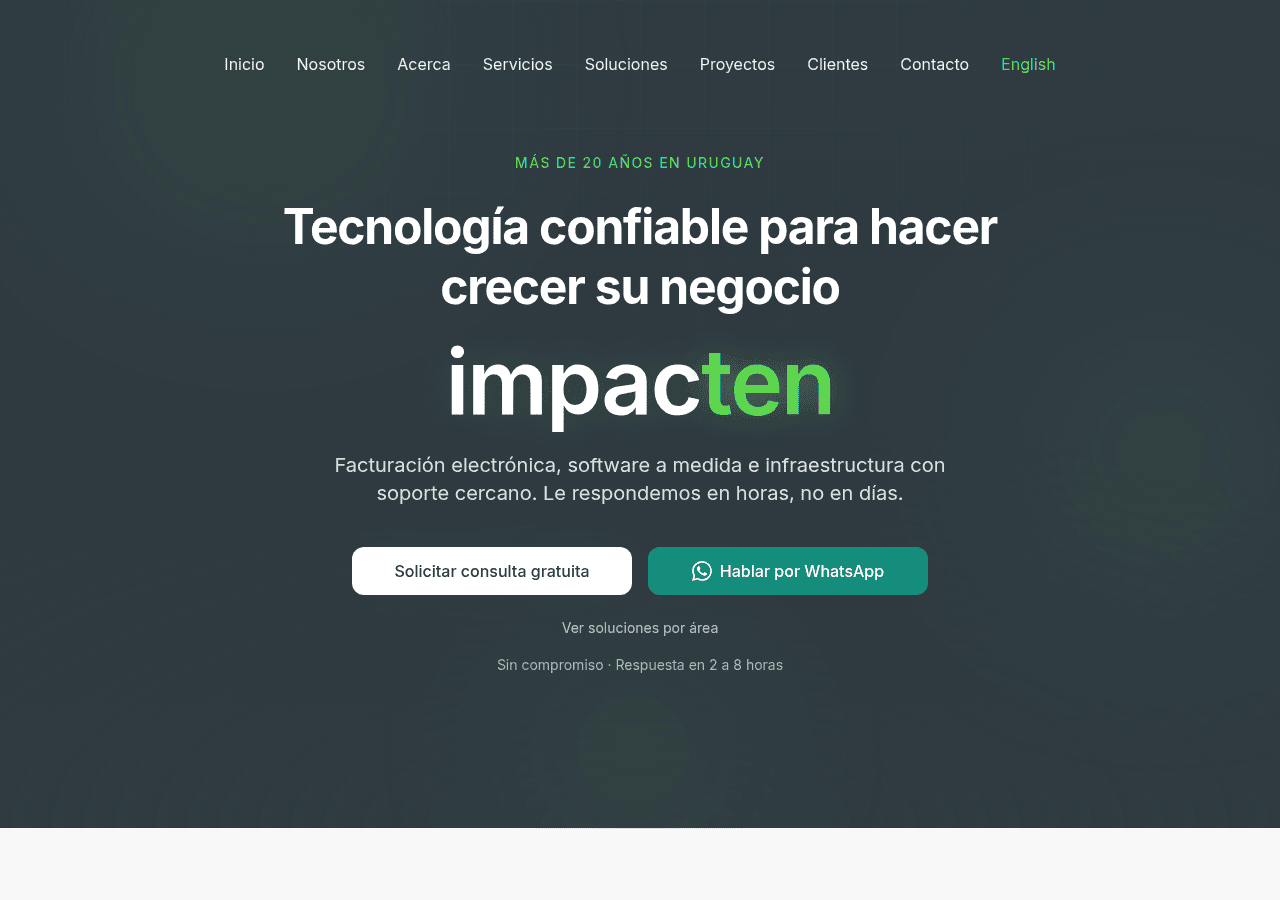 Screenshot of impacten.net